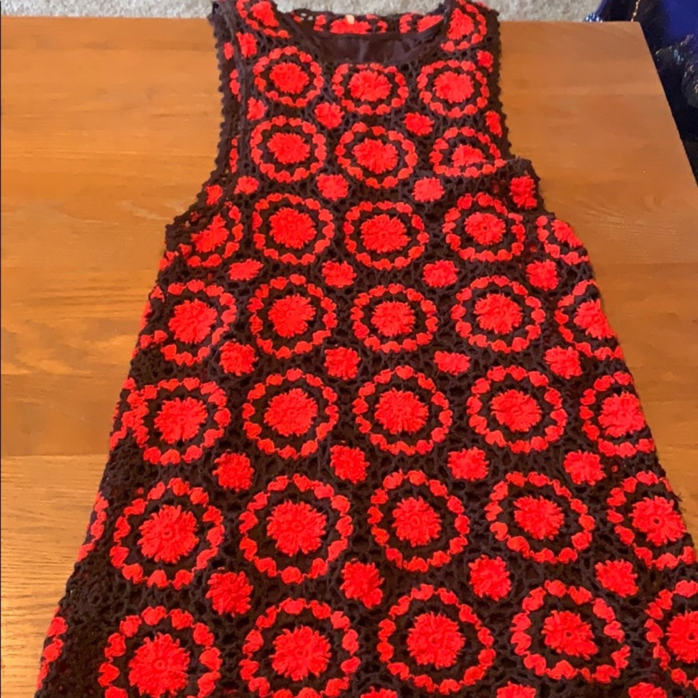Mini crocheted dress